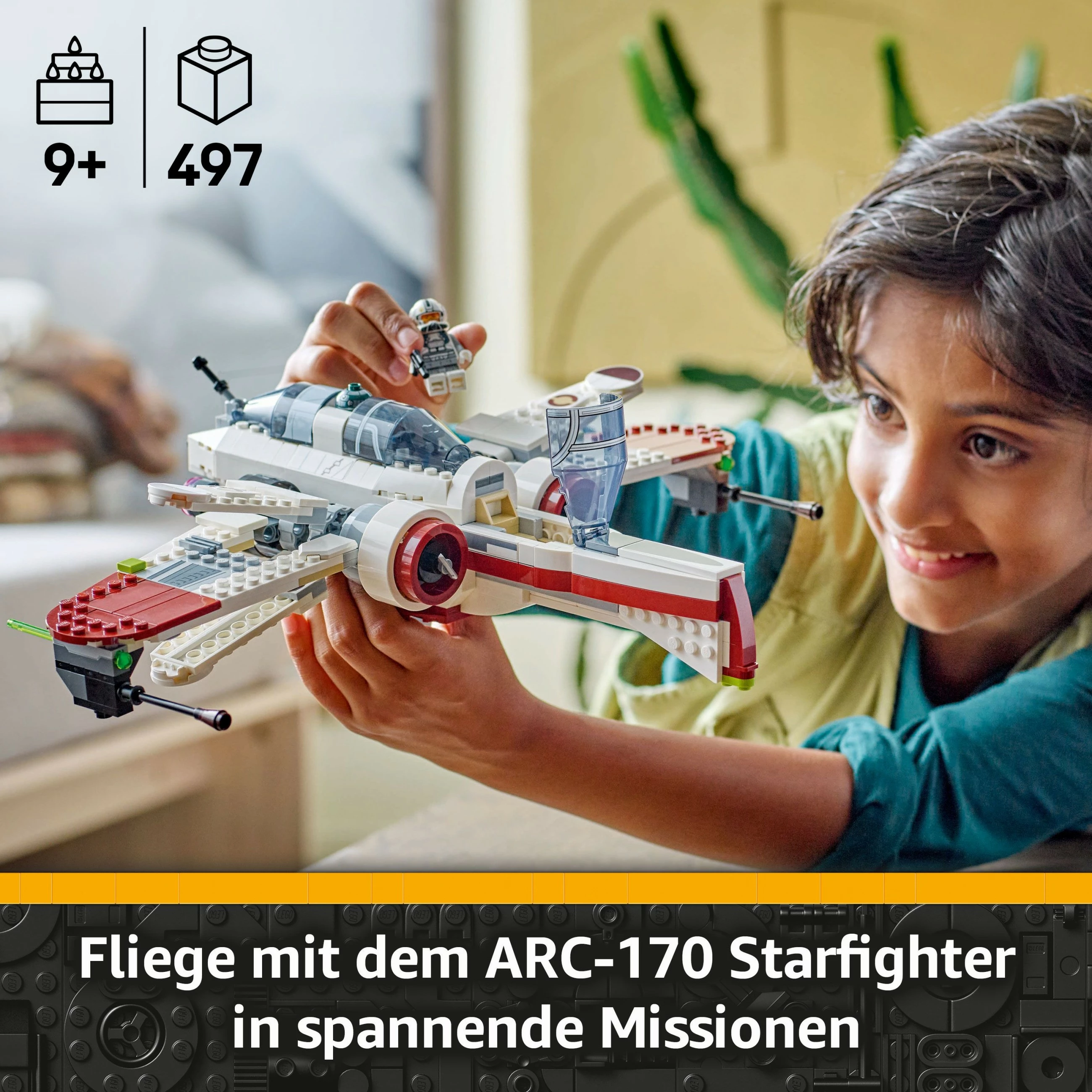 Set ndërtimi LEGO Star Wars ARC-170 Starfighter, shumëngjyrësh