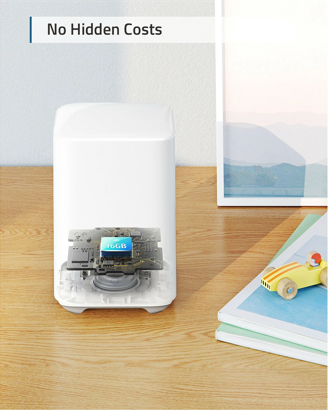 Kamerë sigurie EUFY eufyCam 2 Pro, sistem 2 kamera, 2K, pa kabllo, IP67, HomeKit/Alexa, e bardhë