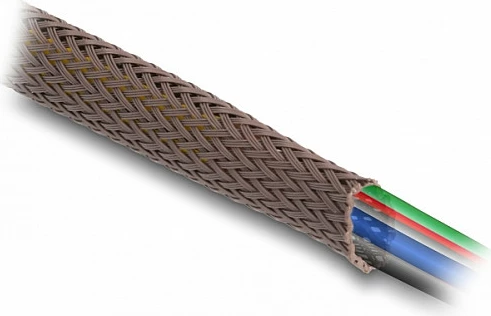 Mbështjellës gërshetor për kabllo DeLOCK 2 m, Ø25 mm, rezistent ndaj brejtësve, kafe