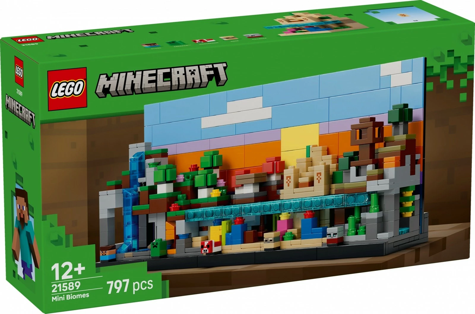 Set ndërtimi, LEGO Minecraft 21589 Mini Biomes, 797 copa, 12+, set i madh