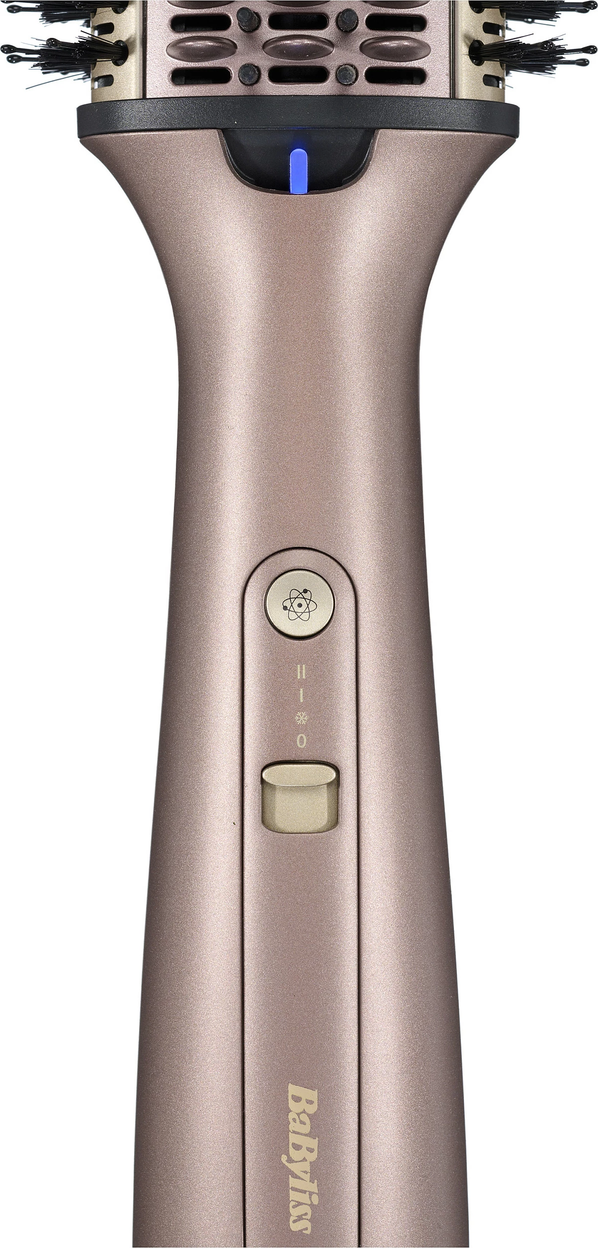 Furçë me ajër të nxehtë BaByliss Air Volume, 2 shpejtësi, 2 nivele nxehtësie, auto-off 60 min, rozë e artë