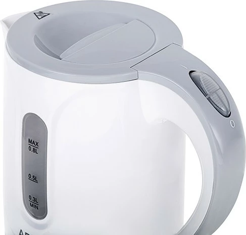 Çajnik elektrik, Adler, AD 1371g, 0.8L, 850 W, e bardhë-gri