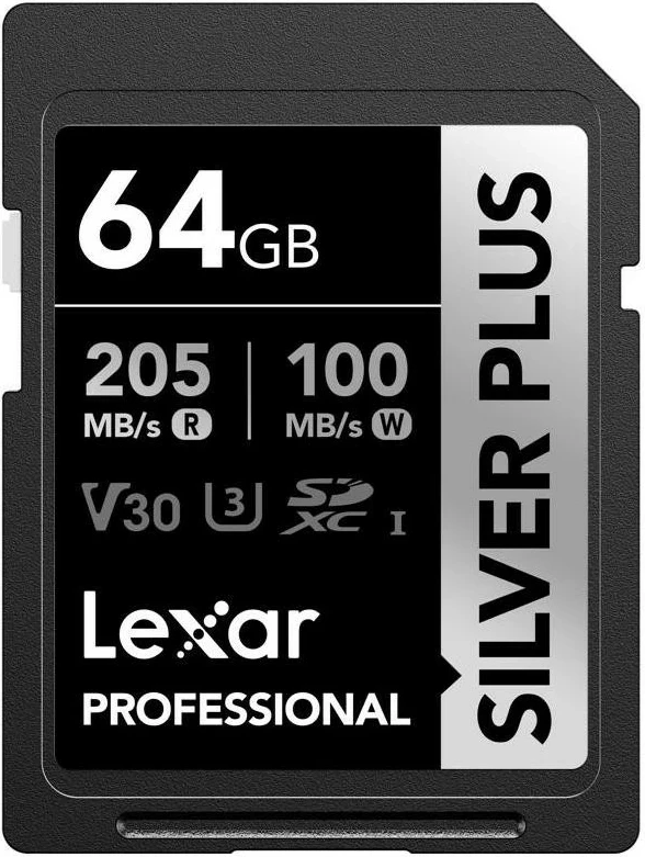 Kartelë SD Lexar Professional SILVER 64GB, UHS-I, U3, A2, V30