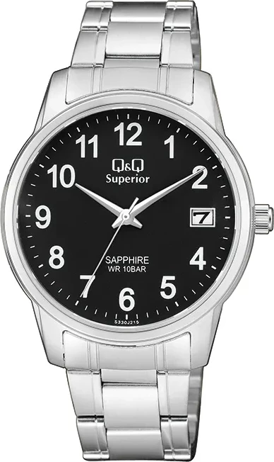 Orë dore Q&Q S330J215Y, e argjendtë/zezë