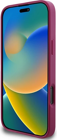 Mbështjellës Guess Glitter Script Big 4G për iPhone 16 Pro, Violet