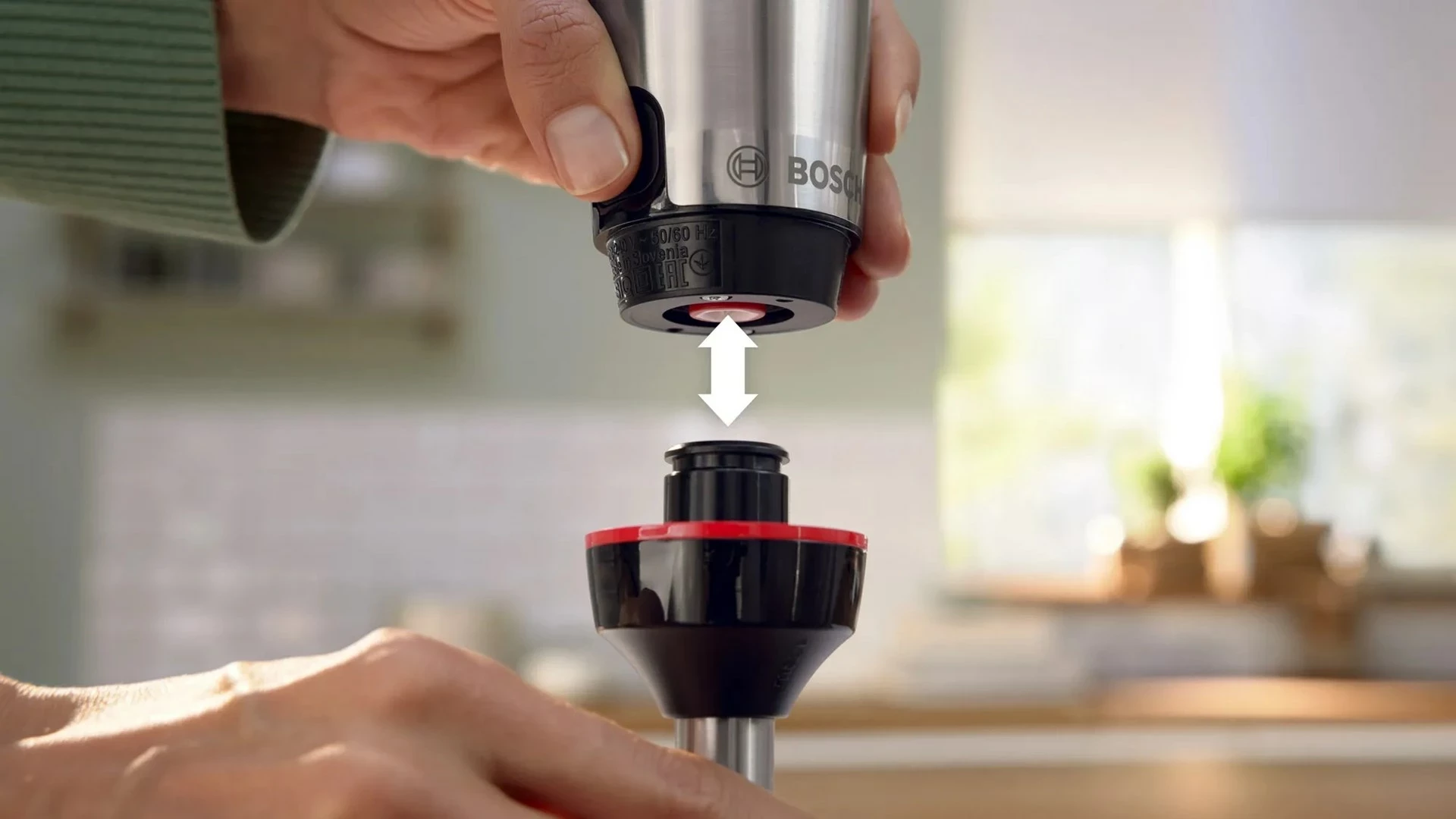 Blender Bosch Serie 6 MSM6M610, 1000 W, Ngjyrë e zezë dhe çelik inox