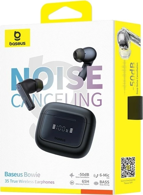 Kufje Baseus Bowie 35 TWS Bluetooth me anulim zhurme, In-ear, Zezë