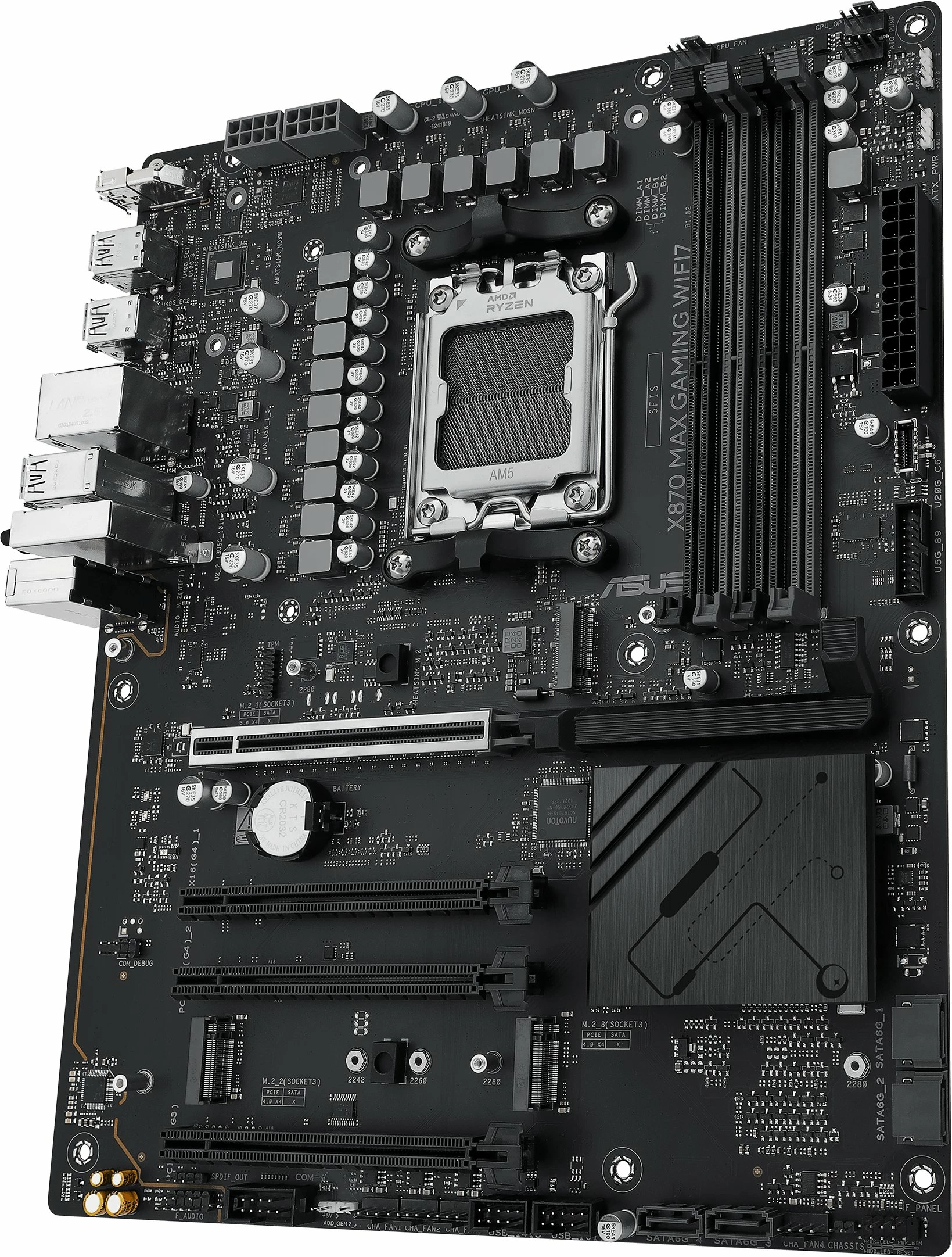 Pllakë amë Asus X870 MAX GAMING WIFI7 ATX, DDR5 256GB, WiFi 7, Bluetooth