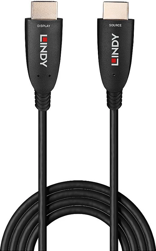 Kabëll HDMI LINDY 20m, Fibre Optike Hybrid, HDMI 2.1, 8K@60Hz, 48Gbps, i zi