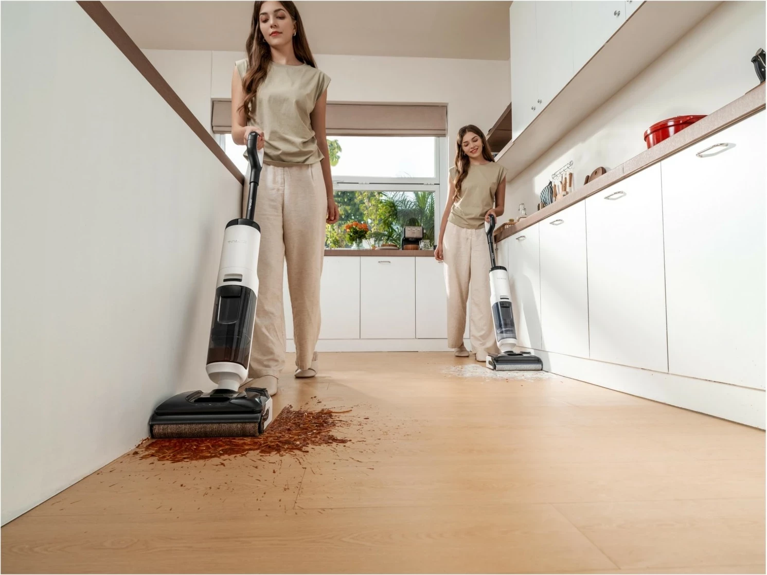 Fshesë me ujë dhe tharje Tineco Floor One S5 Max, bardhë