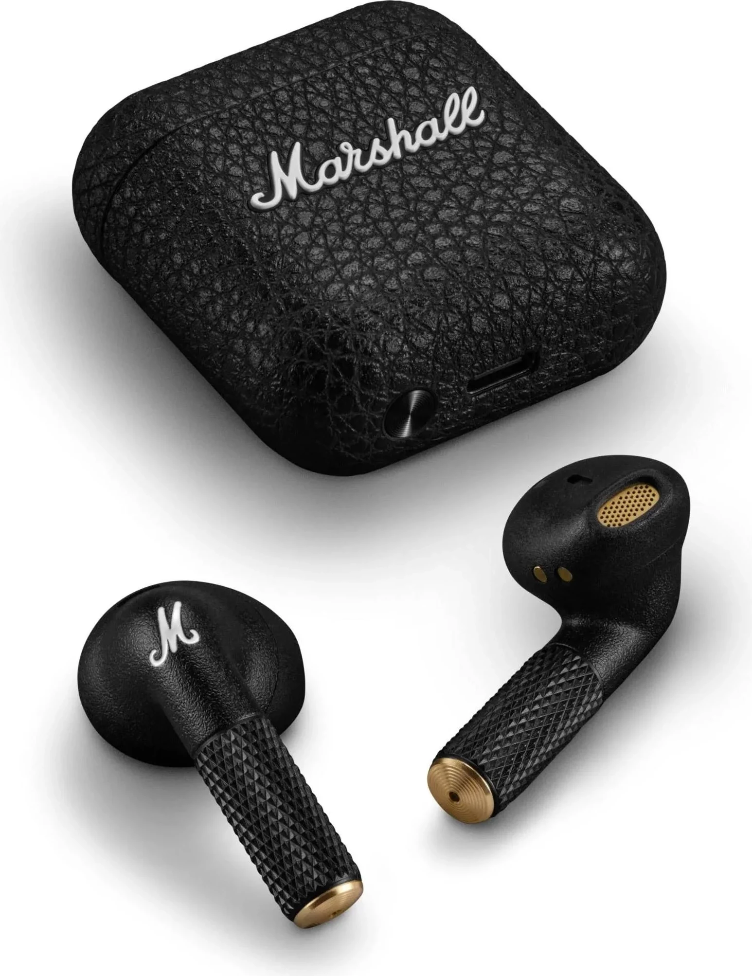 Kufje True Wireless, Marshall Minor IV, 30 orë bateri, Bluetooth multipoint, IPX4, e zezë