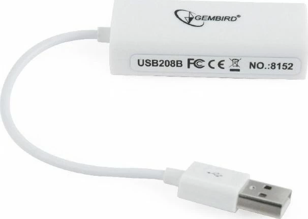 Adapter rrjeti USB, Gembird NIC-U2-02, 10/100 Mb/s, i bardhë