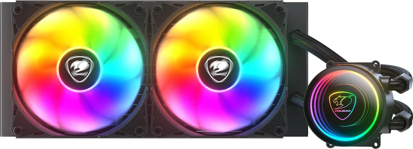 Ftohës uji CPU Cougar Poseidon Elite 240, ARGB, i zi