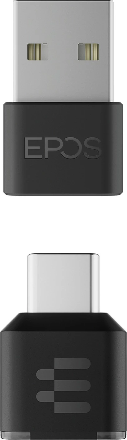 Kufje EPOS IMPACT 1000 MS UC, Bluetooth, ANC, USB-C+A, me stand, të zeza