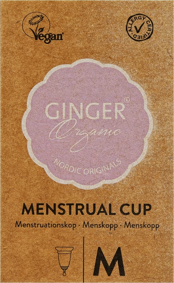 Kupë menstruale për femra Ginger Organic M Size, 1 copë