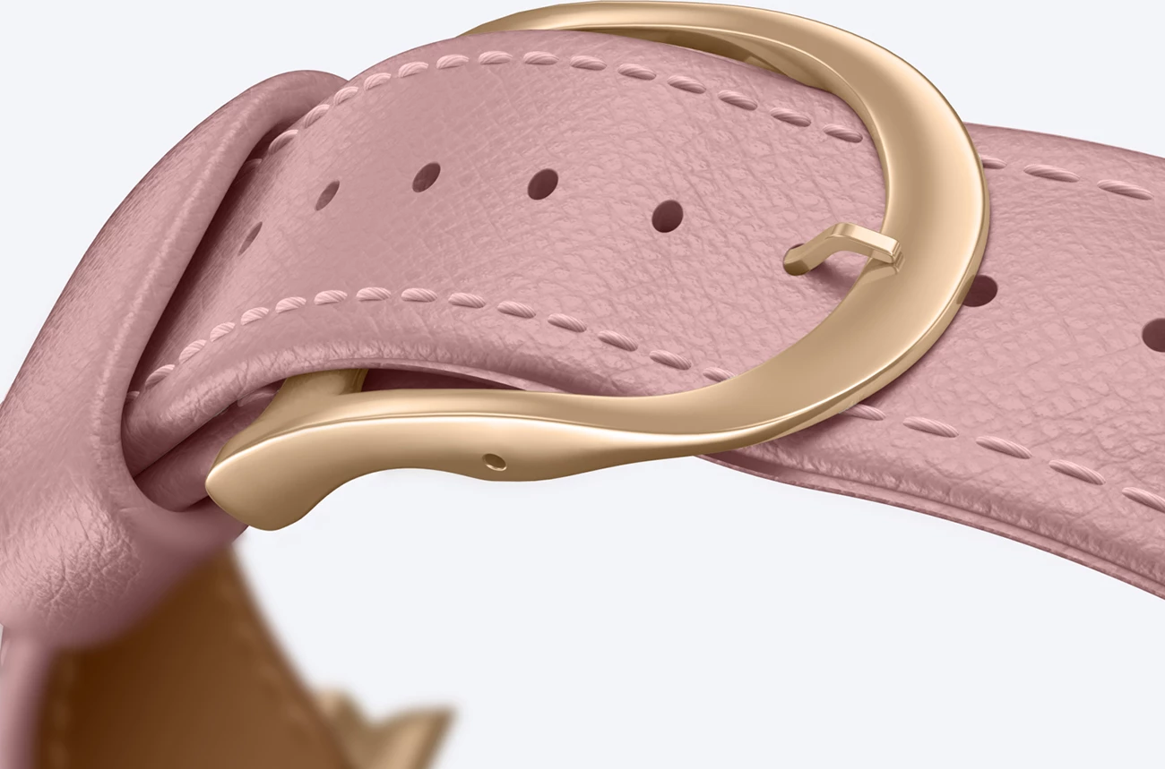 Rrip lëkure për Apple Watch AmazingThing Class Band, 45/46/49 mm, Rozë