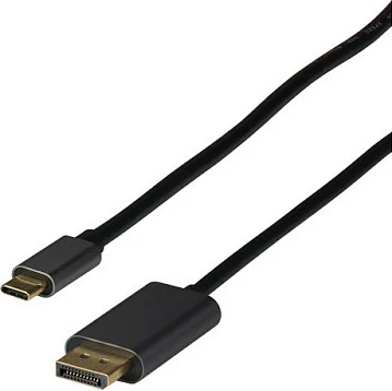 Kabllo adapter USB-C në DisplayPort EFB Elektronik, DP 1.2, 2 m, 4K 60Hz, e zezë