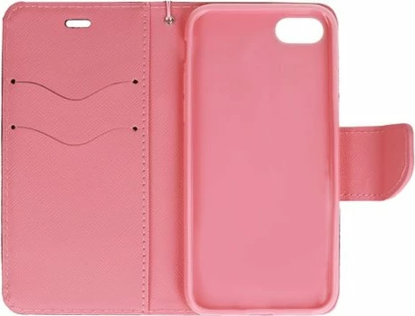 Mbështjellës HAVANA Fancy Diary për iPhone 13 Pro Max, me kapëse magnetike, me xhepa për karta, me litar dore, zezë/rozë