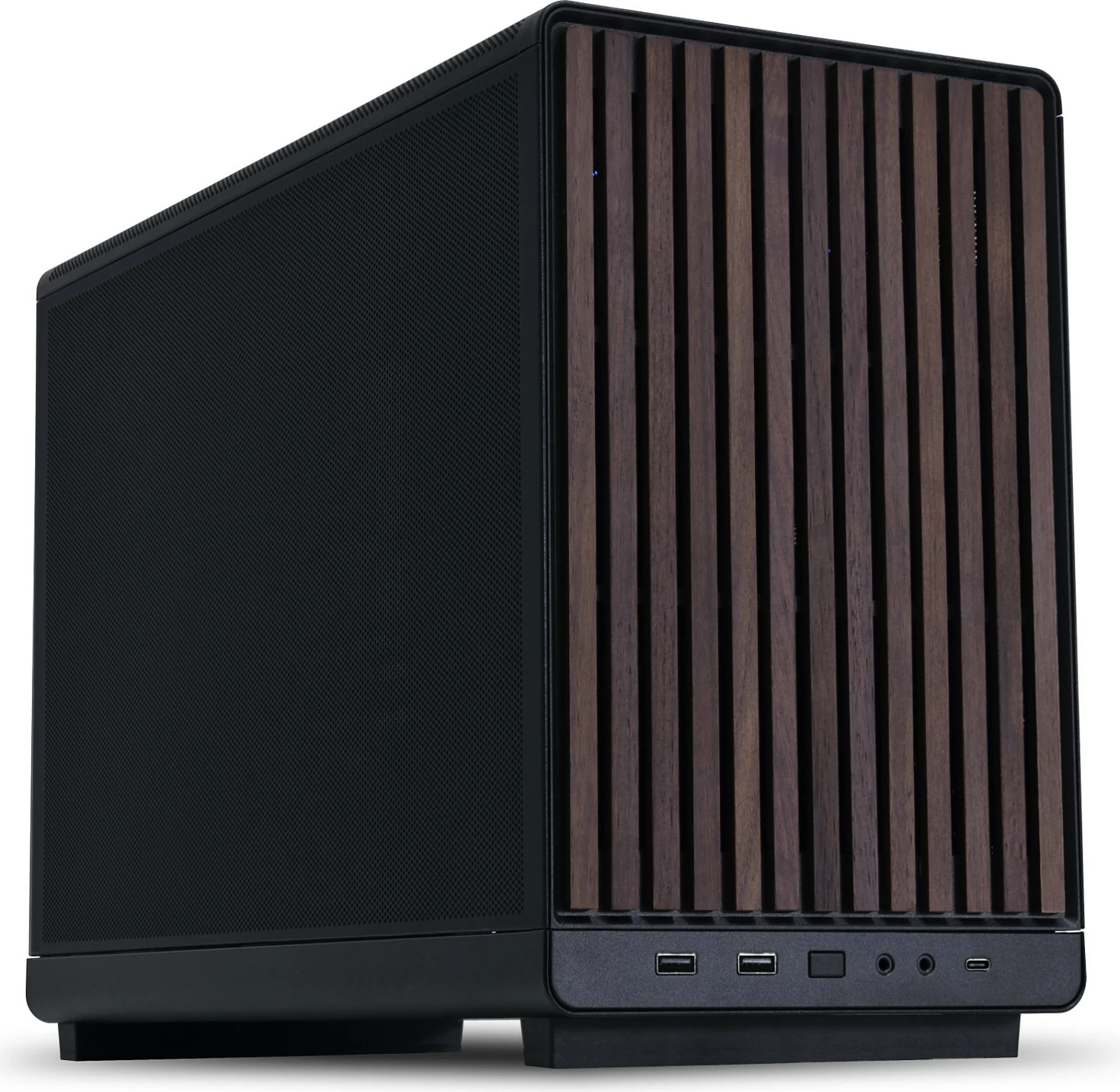 Kasë Lian Li A3-mATX Wood A3-mATX-WD, micro ATX/Mini-ITX, Micro Tower, e zezë/dru