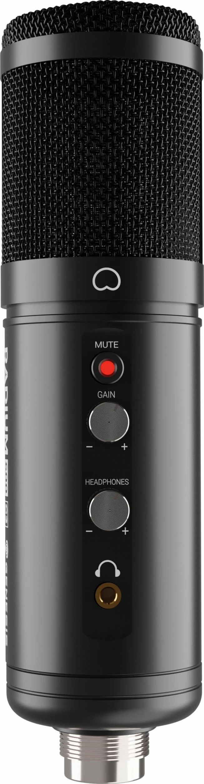Mikrofon GENESIS Radium 600 G2 NGM-2091, kondensator kardioid, USB-C/3.5 mm, me mini-stand dhe shock mount, i zi