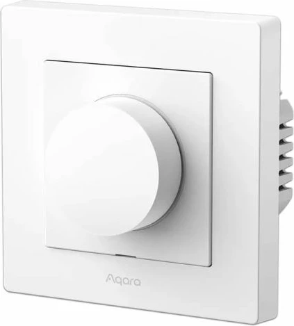 Ndërprerës dimer smart Aqara Dimmer Switch H2 KD-R01D-W, Matter/Thread+Zigbee, monitorim energjie, i bardhë, 1 copë