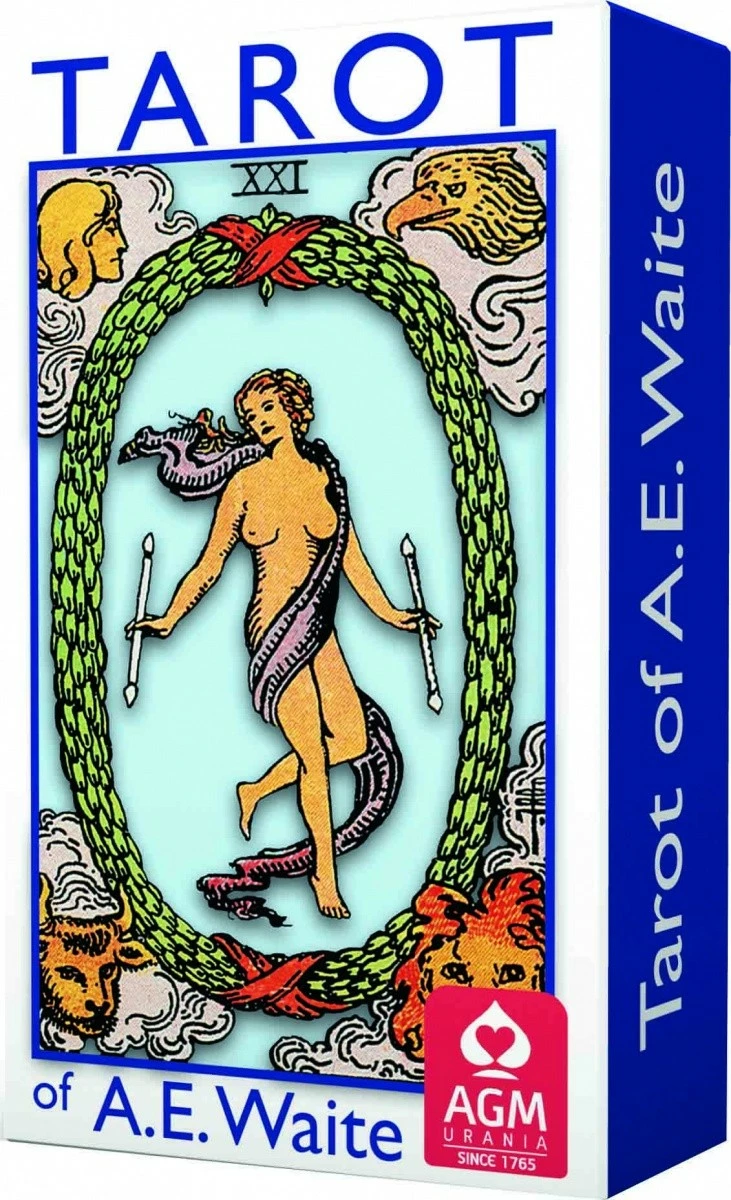 Letra Tarot Cartamundi A.E. Waite, 78 copë, Blu