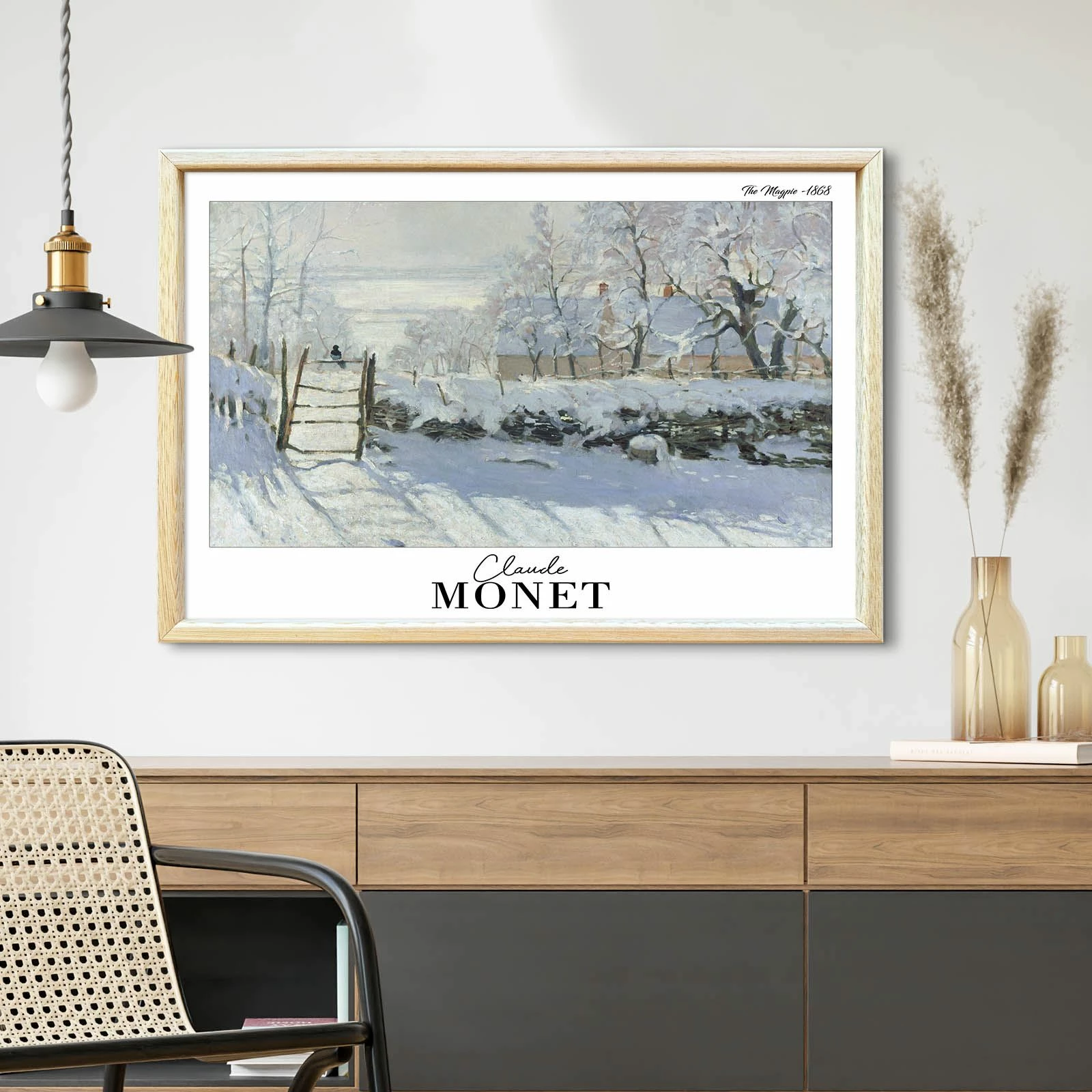 Pikturë dekorative me kornizë, Wallity, 4262AHSMONET-012