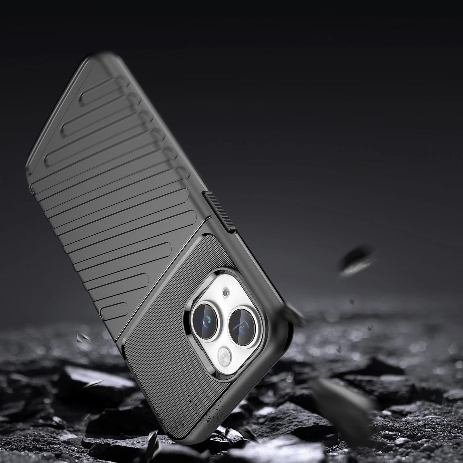 Mbështjellës Hurtel Thunder Case për iPhone 14, i zi