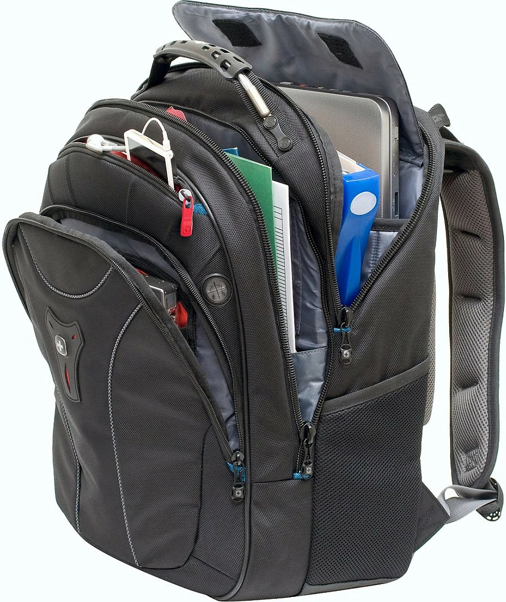 Çantë shpine për laptop Wenger/SwissGear 600637, 17", 30 L, e zezë
