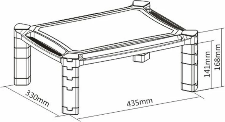 Stend monitori Yakimasport, e zezë