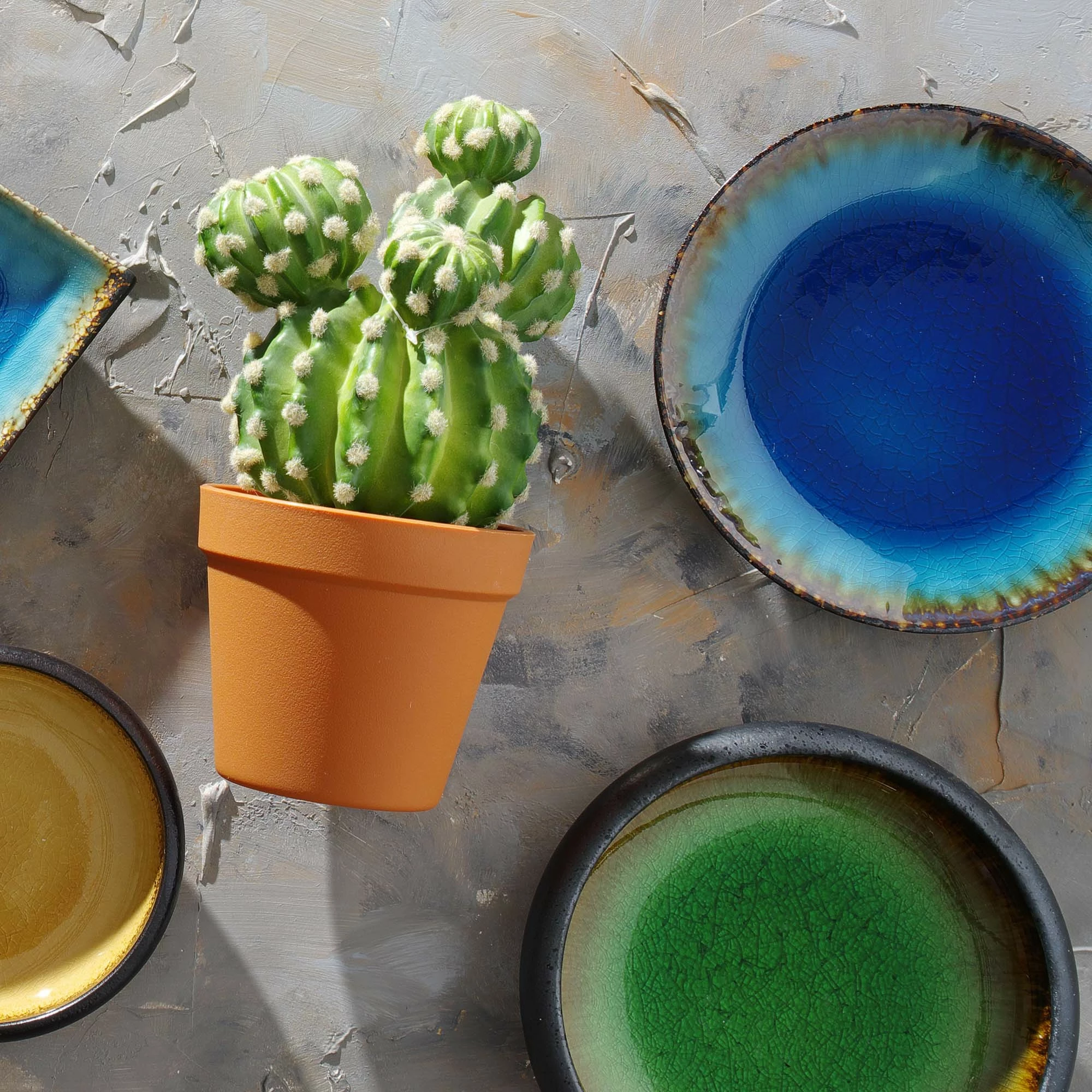 Tas konik Fine Dine Lazur 1.5L 225x90mm, set 2 copë, kaltër