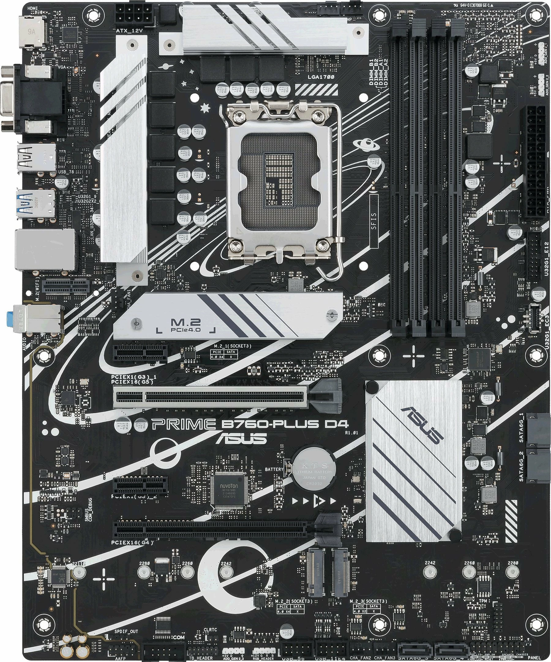 Pllakë amë Asus PRIME B760-PLUS D4 ATX DDR4 128GB