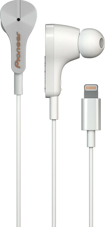 Kufje Pioneer SE-LTC3R-W Rayz, me kabllo, Lightning, in-ear, mikrofon me anulim zhurme, të bardha