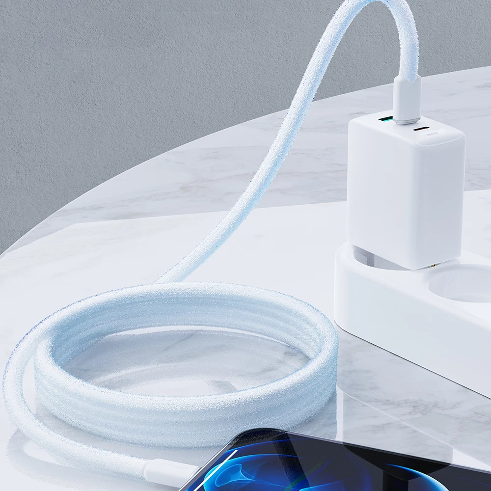 Kabllo Acefast C2-01, USB Type-C në Lightning, 1.2m, 30W, e zezë