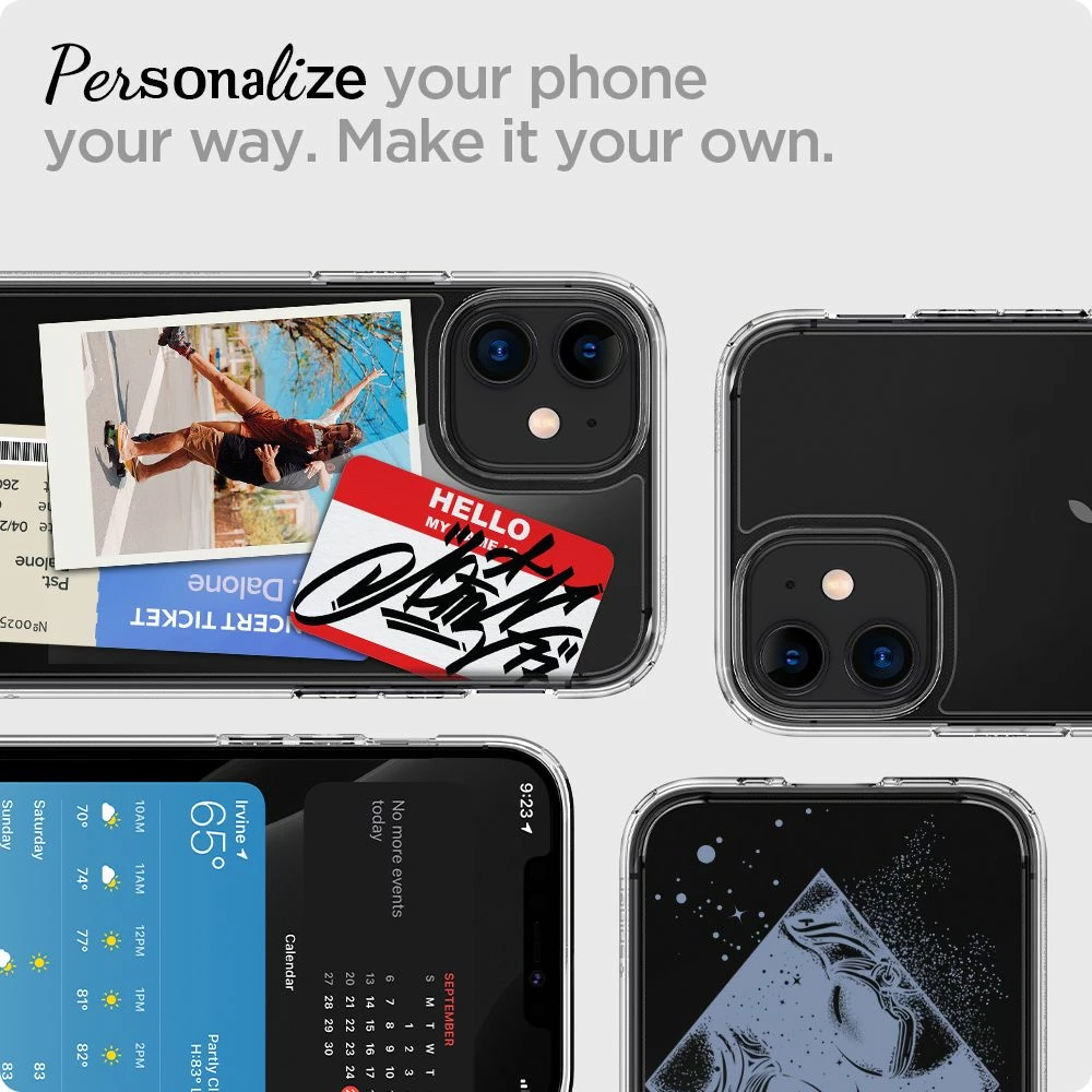 Mbështjellës Spigen Ultra Hybrid për iPhone 12 mini, Transparent