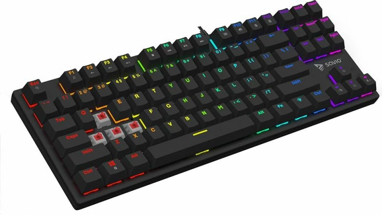 Tastierë mekanike gaming Savio, e zezë