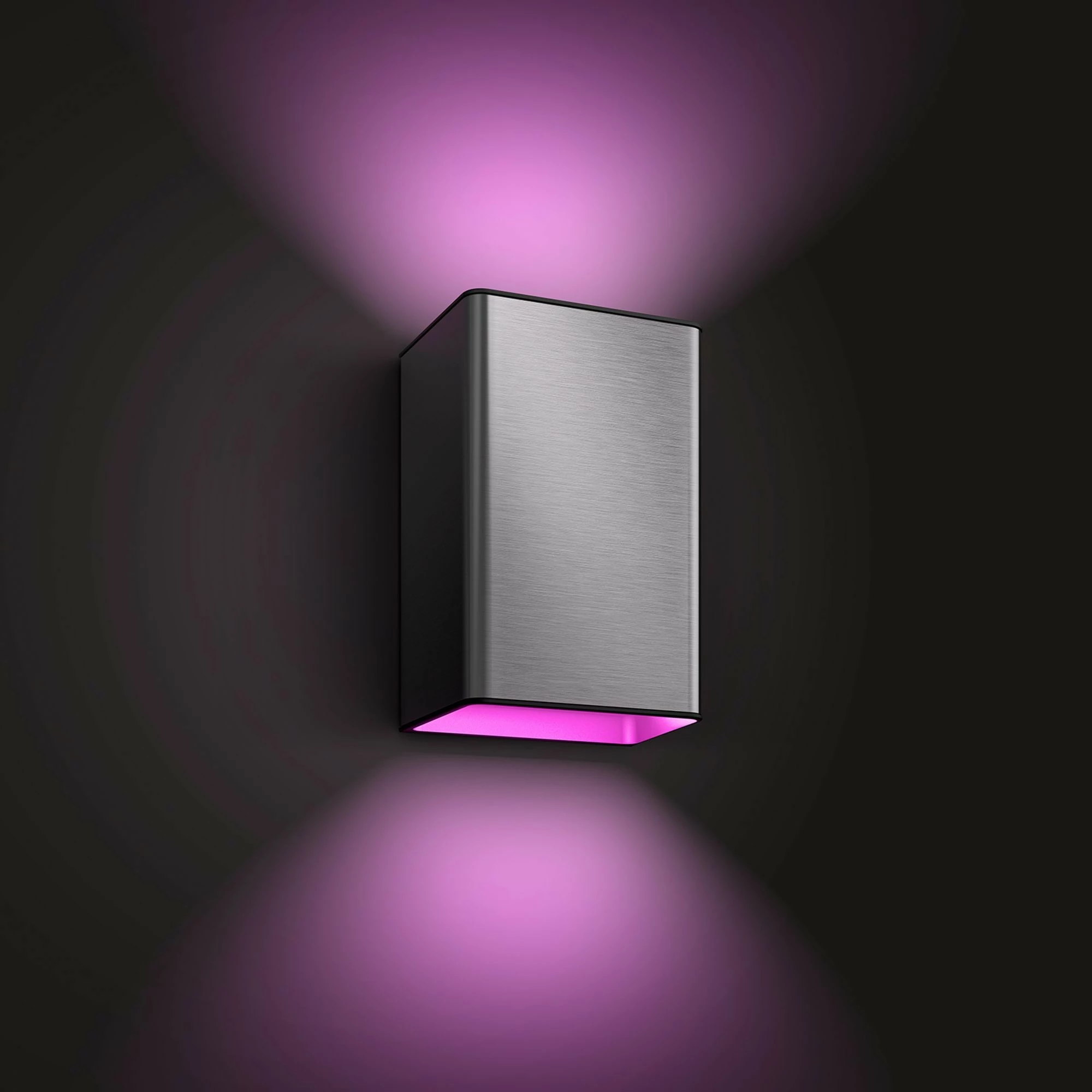 Llambë murale Philips Hue Resonate, LED, smart, çelik inox, dritë me ngjyra