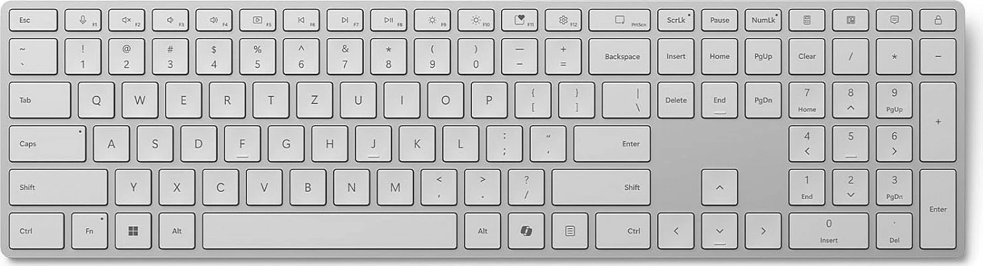 Tastierë Microsoft Surface Keyboard Bluetooth, QWERTZ, full-size, gri
