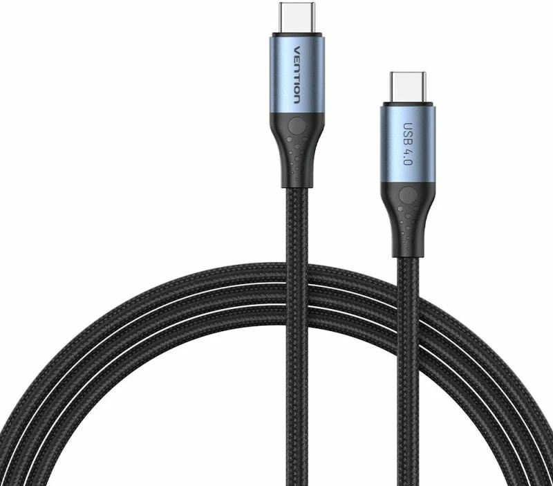 Kabllo USB-C në USB-C Vention, e zezë