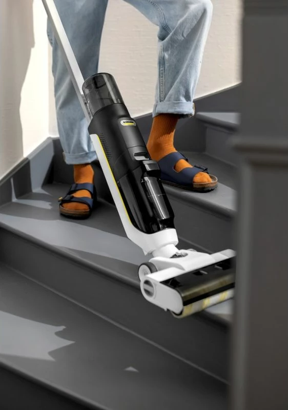 Fshesë elektrike me mop KARCHER FCV 3 Extra+, e bardhë