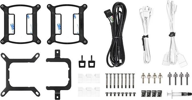 Kit ftohës me lëng Thermaltake TH280 V2 Ultra ARGB, 84.32 cfm, e bardhë