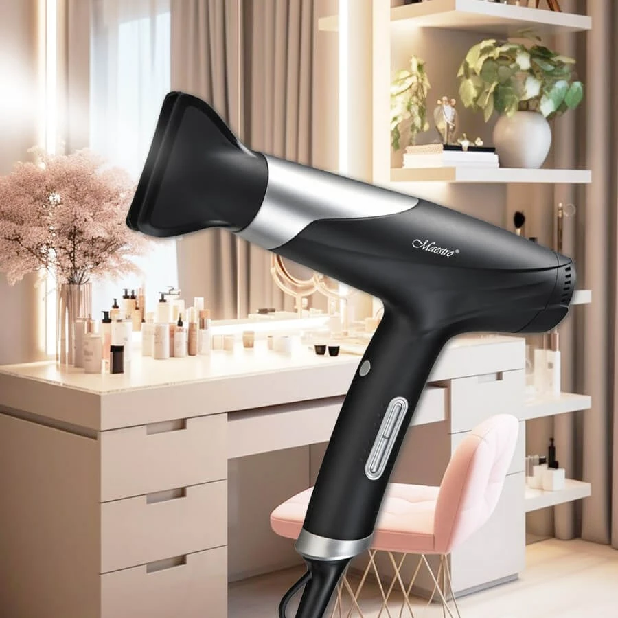Tharëse flokësh Maestro MR-231, 1800W, E zezë