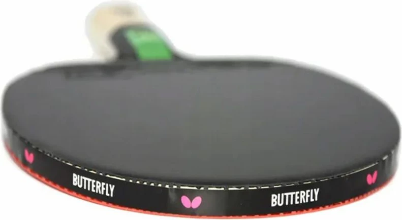 Raketë Butterfly për femra dhe meshkuj, e zezë dhe e kuqe [Dorëza: FL-konkav]
