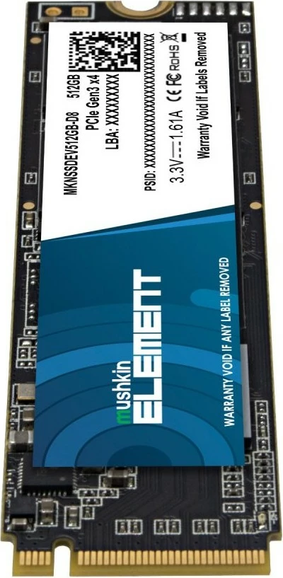 SSD Mushkin Element 512GB NVMe PCIe3.0