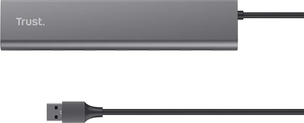 Hub USB Trust Halyx, 5000 Mbit/s, Silver