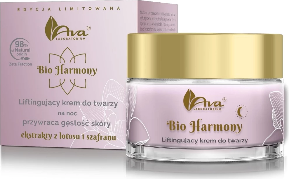 Krem nate për fytyrë Ava Laboratorium Bio Harmony Night Lifting për femra, 50ml