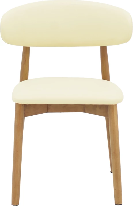 Karrige prej druri gome dhe pu, ngjyrë arre dhe bezhë, 46x58x79cm