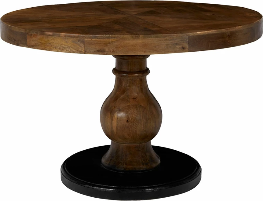 Tavolinë ngrënieje MAGNOLIA, dru mango natyral, 120x120x77cm