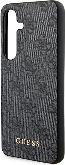 Mbështjellës Guess 4G Metal Gold Logo për Samsung Galaxy A35, i zi