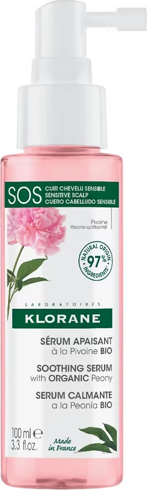 Serum për skalp për femra Klorane Soothing Serum me pioni organik, 100ml